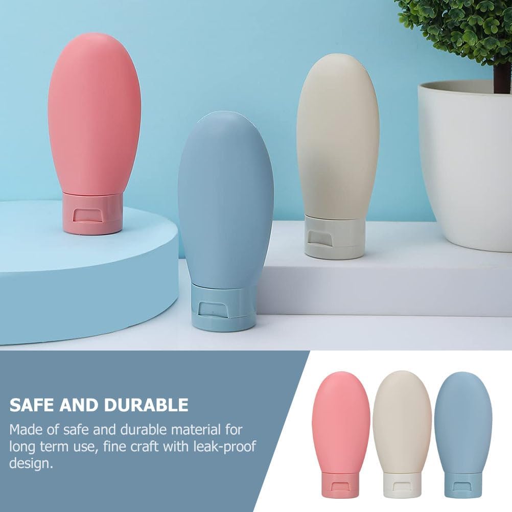 Kit 03 bouteilles de voyage en silicone