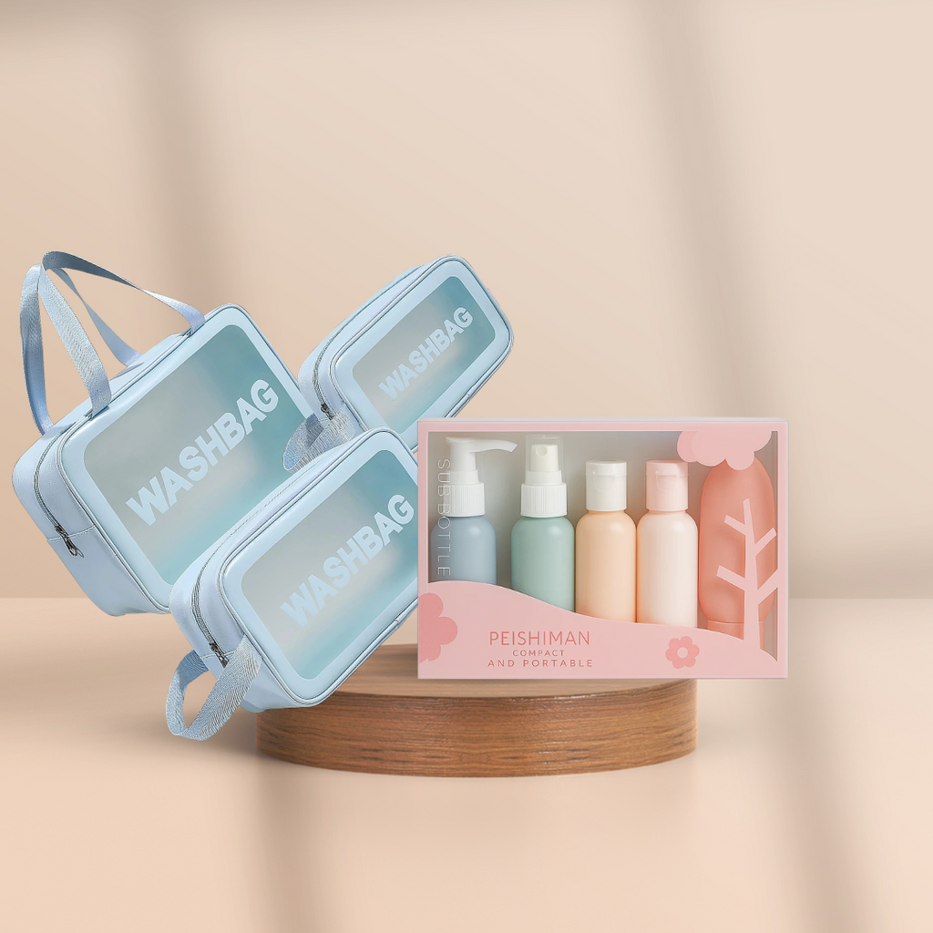 Kit de Voyage – Trousses de Toilette & Flacons Rechargeables