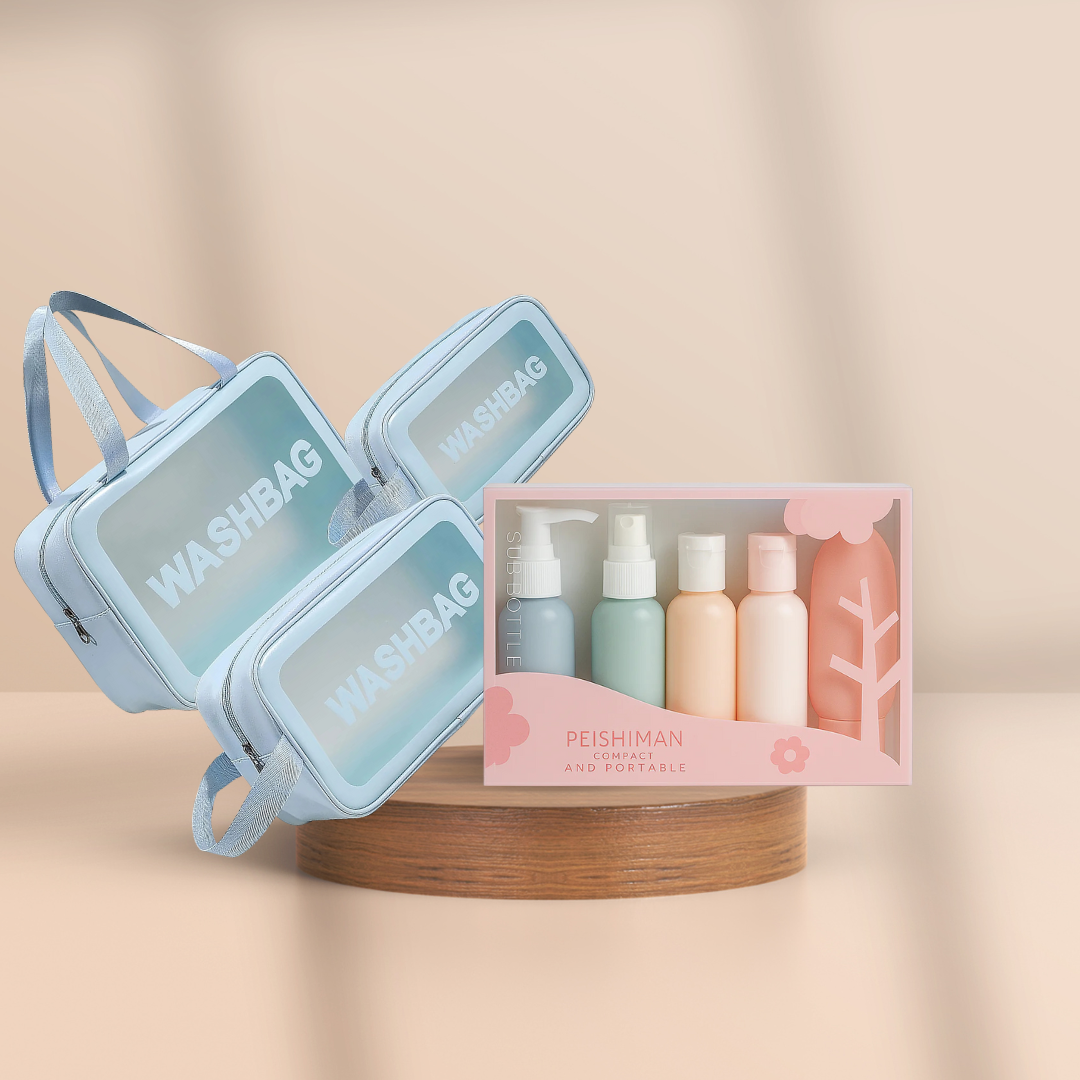 Kit de Voyage – Trousses de Toilette & Flacons Rechargeables