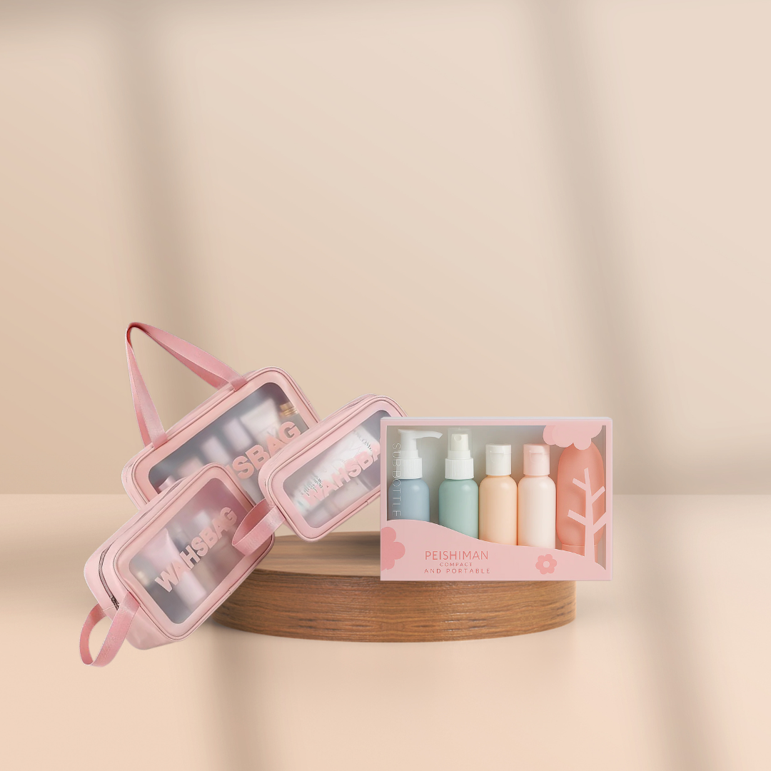 Kit de Voyage – Trousses de Toilette & Flacons Rechargeables