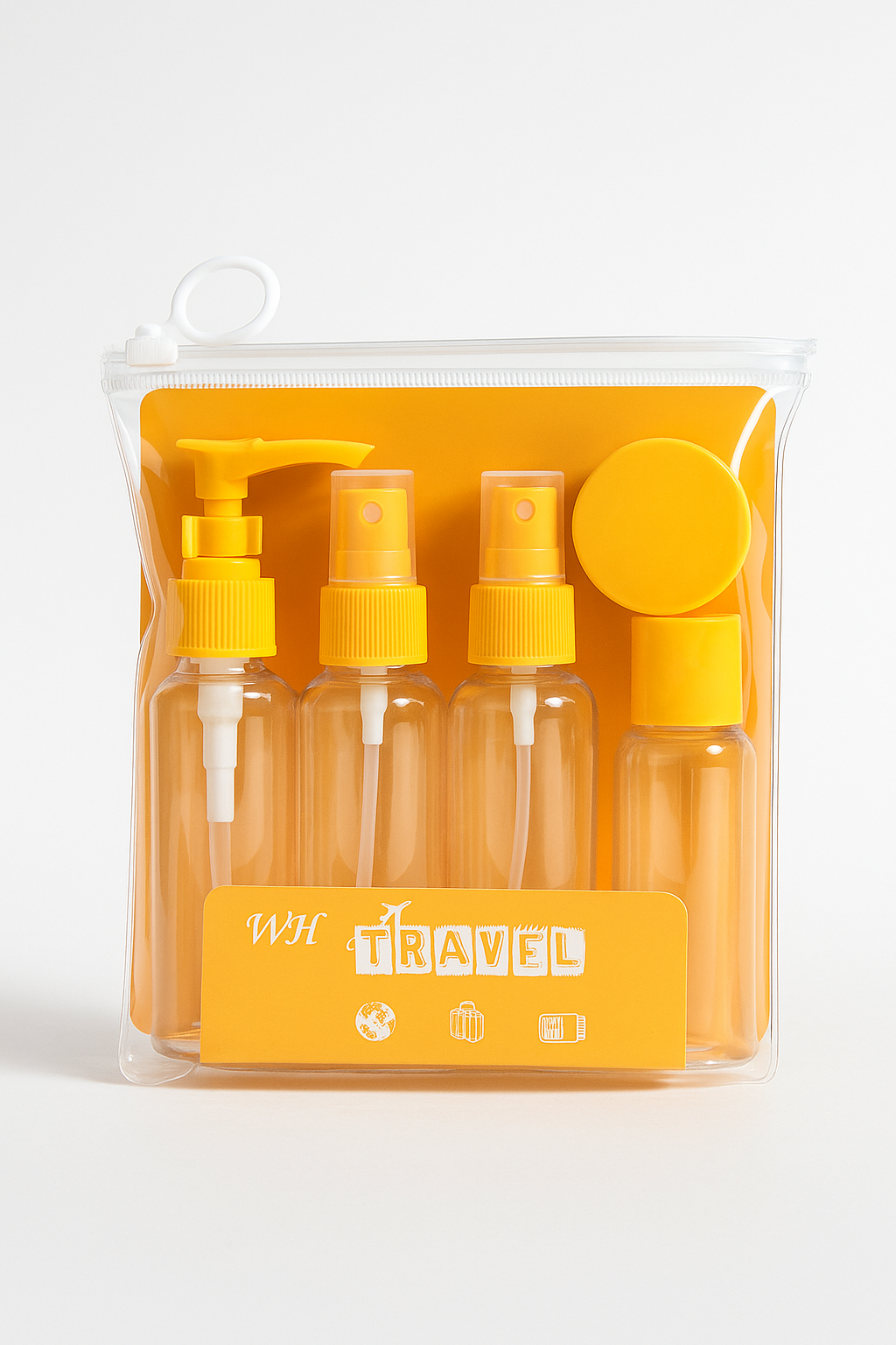 Kit Flacons de Voyage WH Travel – Format Cabine & Réutilisable