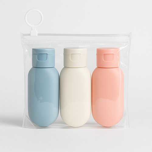 Kit 03 bouteilles de voyage en silicone